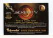 2005 Serenity Firefly Movie Promotional Promo Card SP CEE Inkworks 2005 - TvMovieCards.com