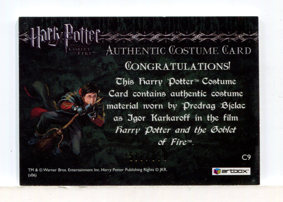 Harry Potter Goblet of Fire Update Igor Karkaroff Costume Card HP C9 #571/850 - TvMovieCards.com