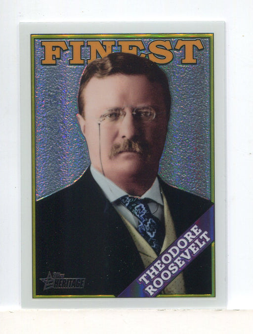 American Heritage Heroes Refractor Parallel Card C46 #74/76 Roosevelt Topps - TvMovieCards.com