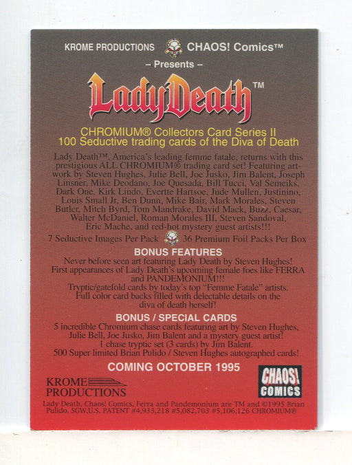 Lady Death II Steven Hughes Jason Jensen Brian Polido Autograph Promo Card - TvMovieCards.com