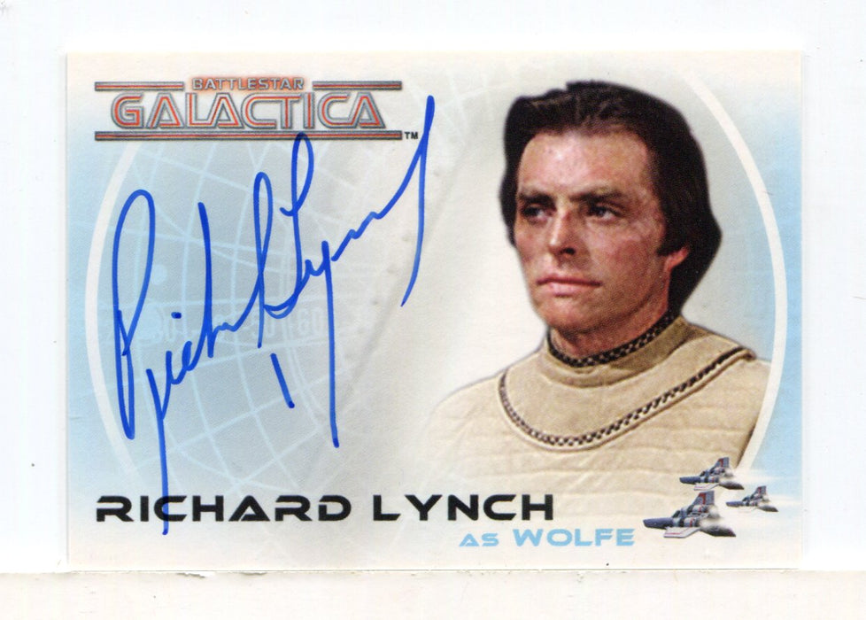 Battlestar Galactica Colonial Warriors Richard Lynch Autograph Card A24 - TvMovieCards.com