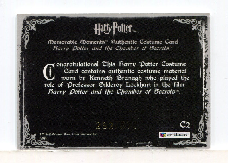 Harry Potter Memorable Moments 2 Gilderoy Lockhart Costume Card HP C2 #292/570 - TvMovieCards.com