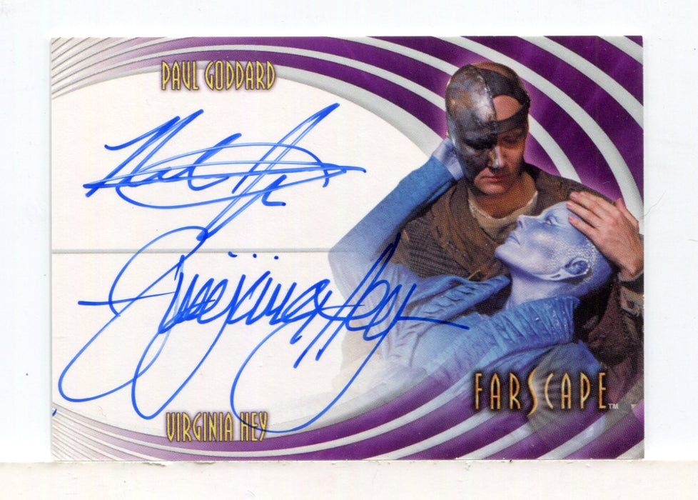 Farscape Through the Wormhole Virginia Hey Paul Goddard Dual Autograph Card DA3 - TvMovieCards.com