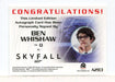James Bond Archives Final Edition 2017 Ben Whishaw Autograph Card A283 - TvMovieCards.com