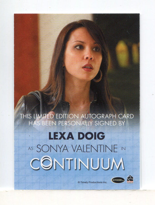 Continuum Seasons 1 & 2 Lexa Doig as Sonya Valentine Autograph Card - TvMovieCards.com