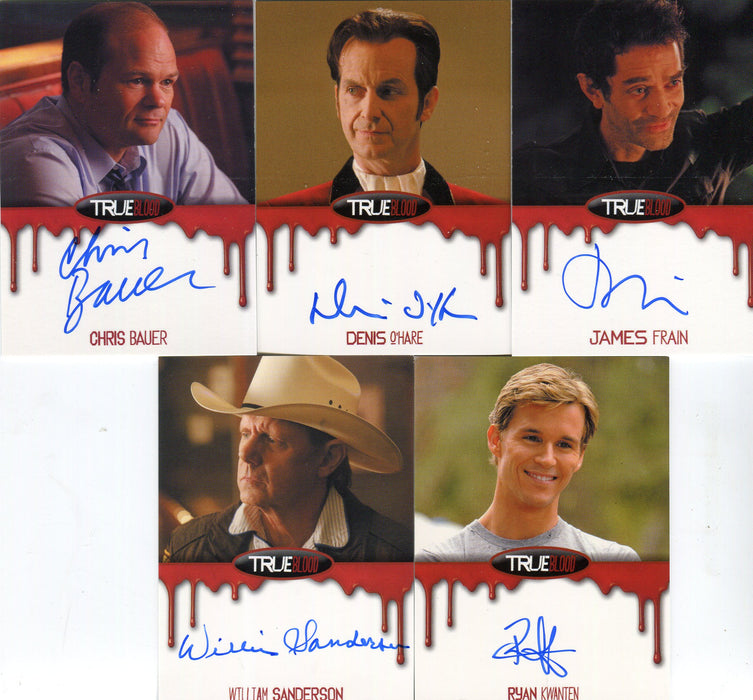 True Blood Season 6 Autograph Card Lot 5 Cards Rittenhouse 2014 - TvMovieCards.com