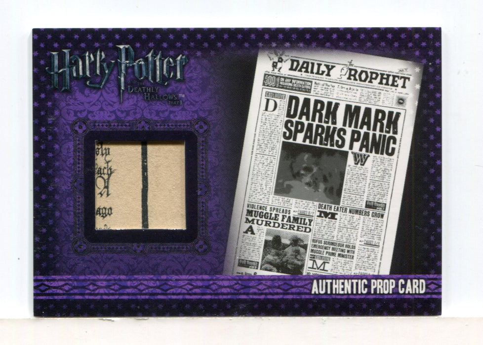 Harry Potter Deathly Hallows 1 The Daily Prophet Prop Card HP P1 #036/260 - TvMovieCards.com