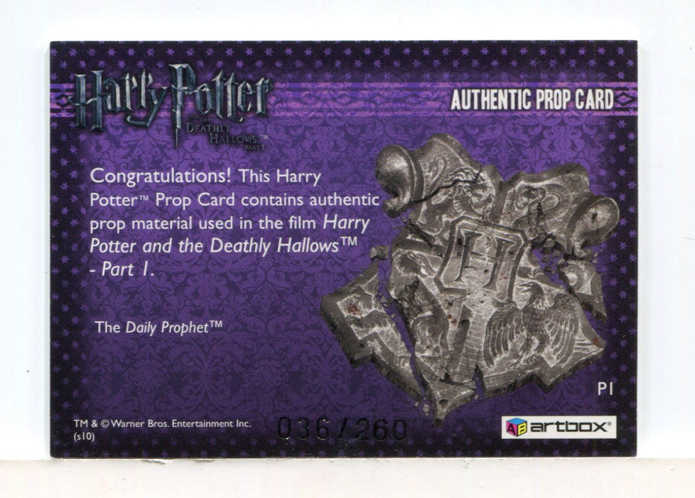 Harry Potter Deathly Hallows 1 The Daily Prophet Prop Card HP P1 #036/260 - TvMovieCards.com