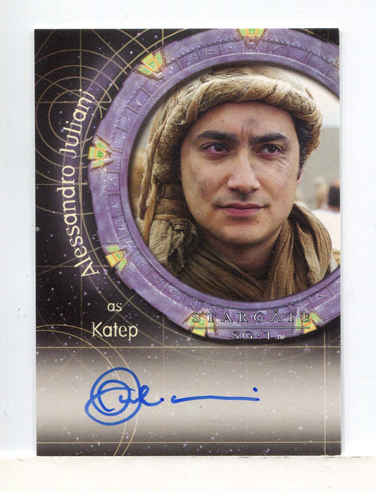 Stargate SG-1 Season Nine Alessandro Juliani Autograph Card A83 - TvMovieCards.com