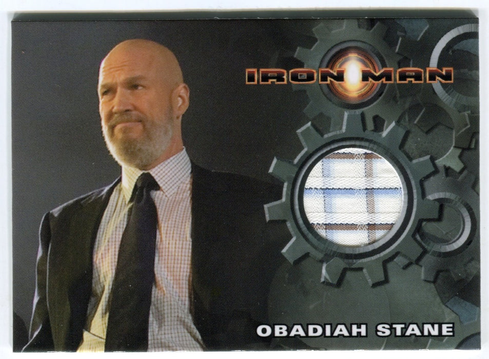2008 Iron Man Movie Jeff Bridges as Obadiah Stane White Dress Shirt Costume Card - TvMovieCards.com