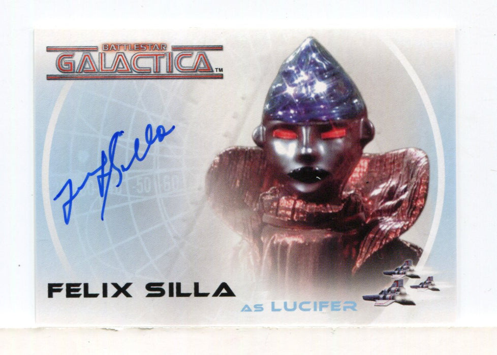 Battlestar Galactica Complete Felix Silla as Lucifer Autograph Card A13 - TvMovieCards.com