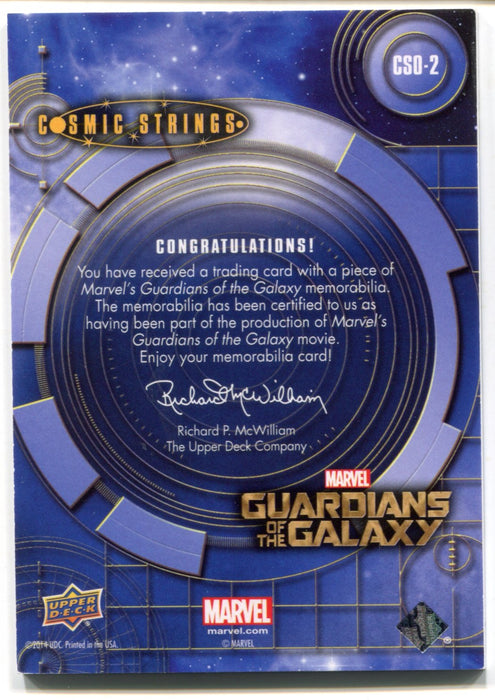 2014 Guardians of the Galaxy Relic Costume Card CSO-2 Drax the Destroyer Upperde - TvMovieCards.com