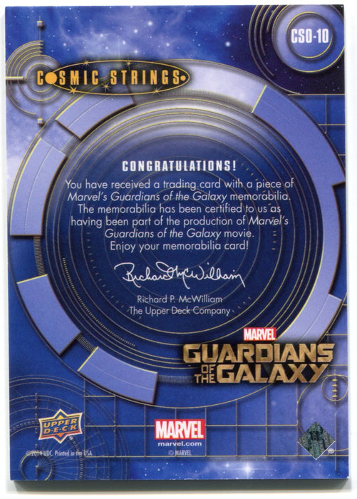 2014 Guardians of the Galaxy Relic Costume Card CSO-10 Rhomann Dey Upperdeck - TvMovieCards.com