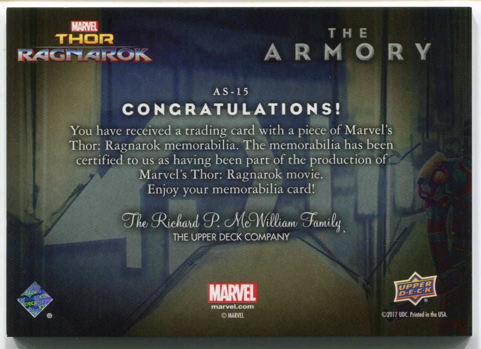 2017 Thor Ragnarok Armory Costume Card AS-15 Bruce Banner Upperdeck - TvMovieCards.com