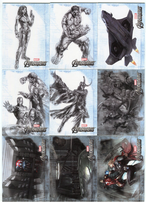 2012 Avengers Assemble Concept Series Chase Trading Card Set CS-1/CS-9 - TvMovieCards.com