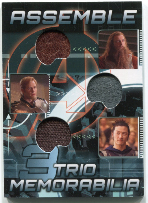 2012 Avengers Assemble Trio Memorabilia Costume Card AT-2 Upperdeck - TvMovieCards.com
