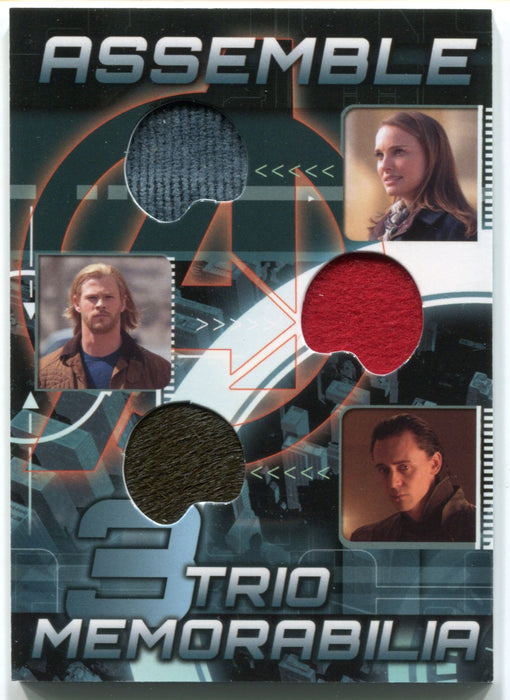 2012 Avengers Assemble Trio Memorabilia Costume Card AT-3 Upperdeck - TvMovieCards.com