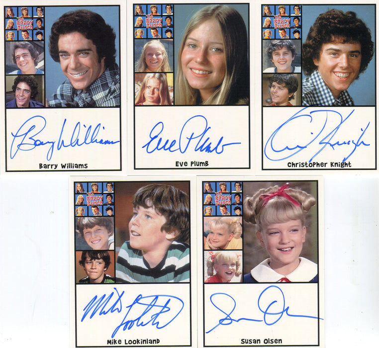 2011 The Complete Brady Bunch Limited Autograph Card Set 5 Cards Rittenhouse - TvMovieCards.com