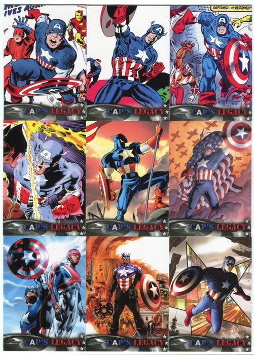 2014 Captain America Winter Soldier Cap's Legacy Chase Card Set CL-1/CL-9 - TvMovieCards.com