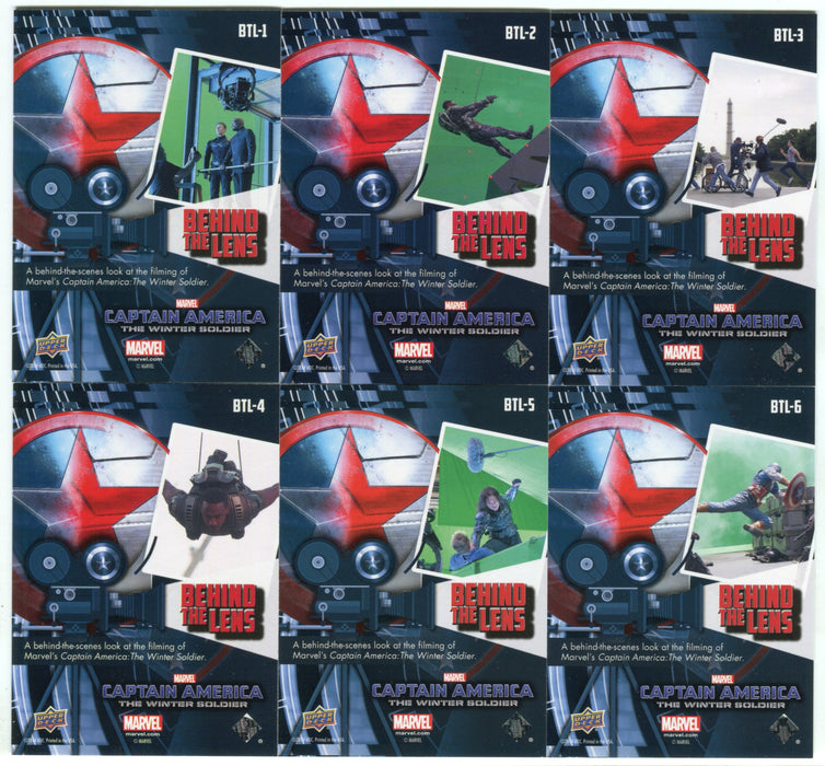 2014 Captain America Winter Soldier Behind the Lens Chase Card Set BTL-1/BTL-9 - TvMovieCards.com