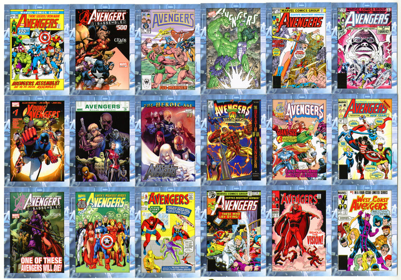 2012 Avengers Assemble Comic Cover Art Chase Trading Card Set A1-A36 - TvMovieCards.com