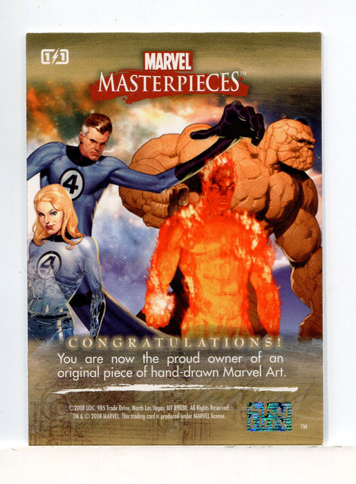 Marvel Masterpieces II Mark Romanoski Autograph Sketch Card 2008 Skybox - TvMovieCards.com