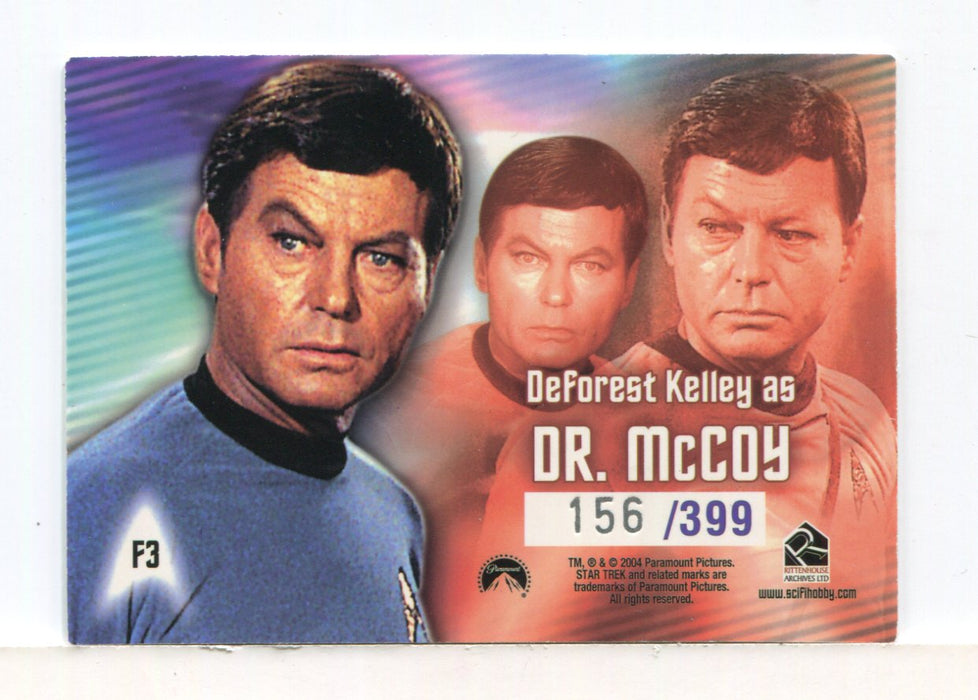 Star Trek TOS Quotable Starfleet's Finest Deforest Kelley Dr. McCoy Chase Card F - TvMovieCards.com