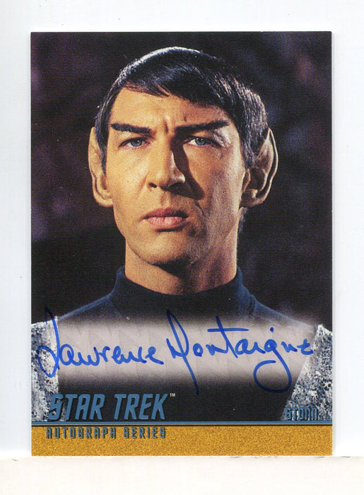 Star Trek TOS Quotable Lawrence Montaigne as Stonn Autograph Card A105 - TvMovieCards.com