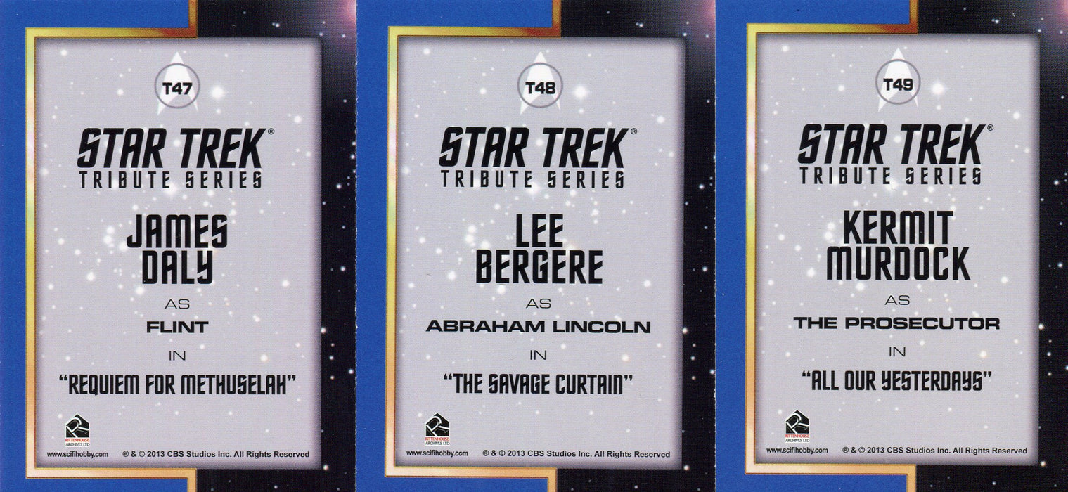 Star Trek TOS The Original Series Heroes Villains Tribute Chase Card Set T38 - T - TvMovieCards.com