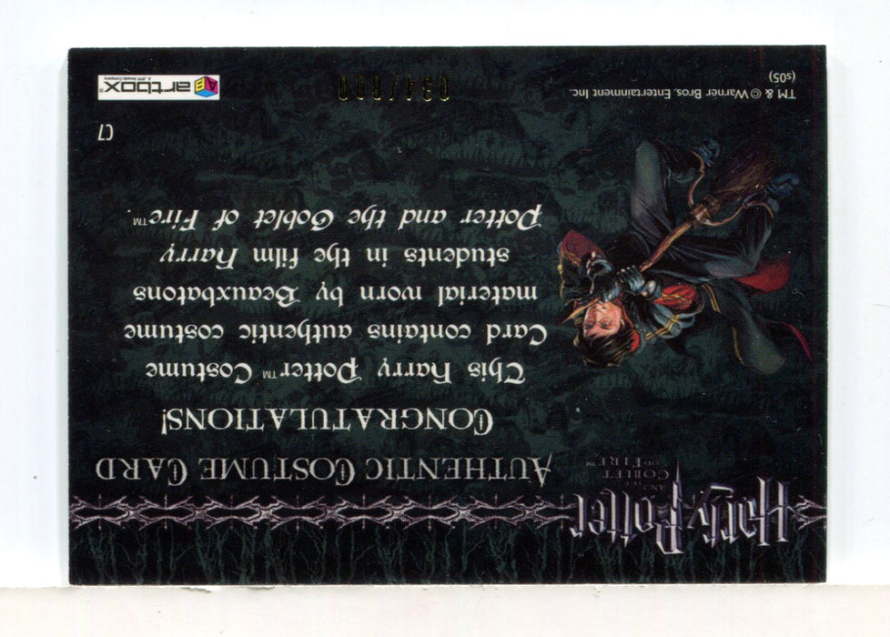 Harry Potter Goblet Fire Beauxbatons Students Variant Costume Card C7 #034/800 - TvMovieCards.com
