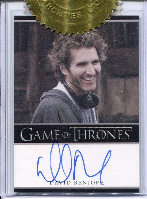 Game of Thrones Season 2 Dealer Incentive David Benioff Autograph Card - TvMovieCards.com