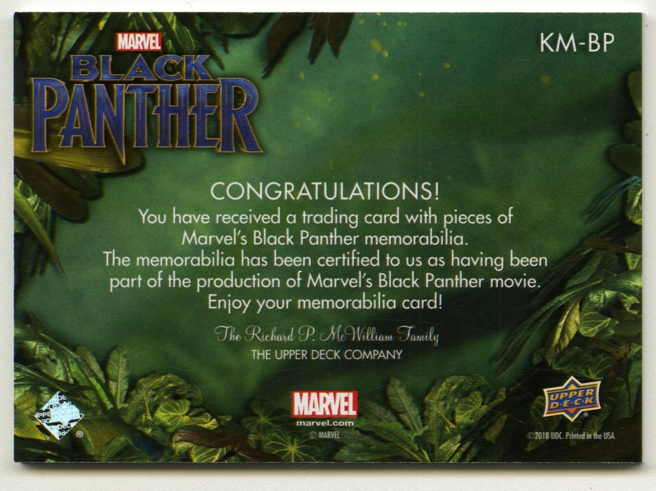 2018 Black Panther Costume Card KM-BP Chadwick Boseman as Black Panther - TvMovieCards.com