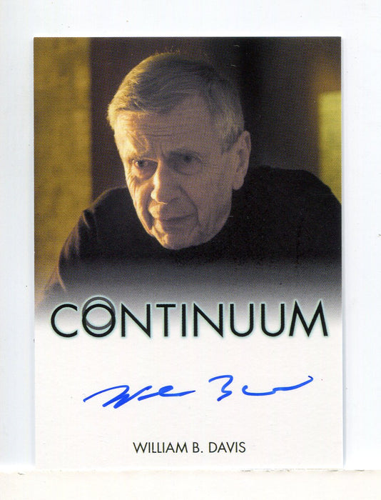 Continuum Seasons 1 & 2 William B. Davis as Older Alec Sadler Autograph Card - TvMovieCards.com