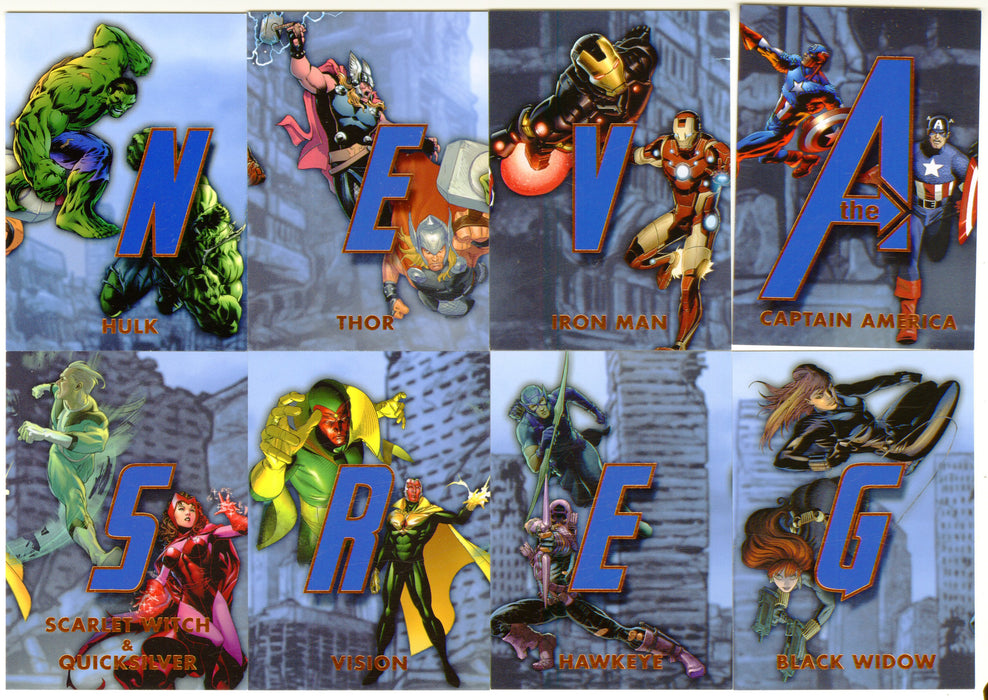 Marvel Avengers Age of Ultron 2015 Connection Bronze Age Card Set ACB1-ACB8 - TvMovieCards.com