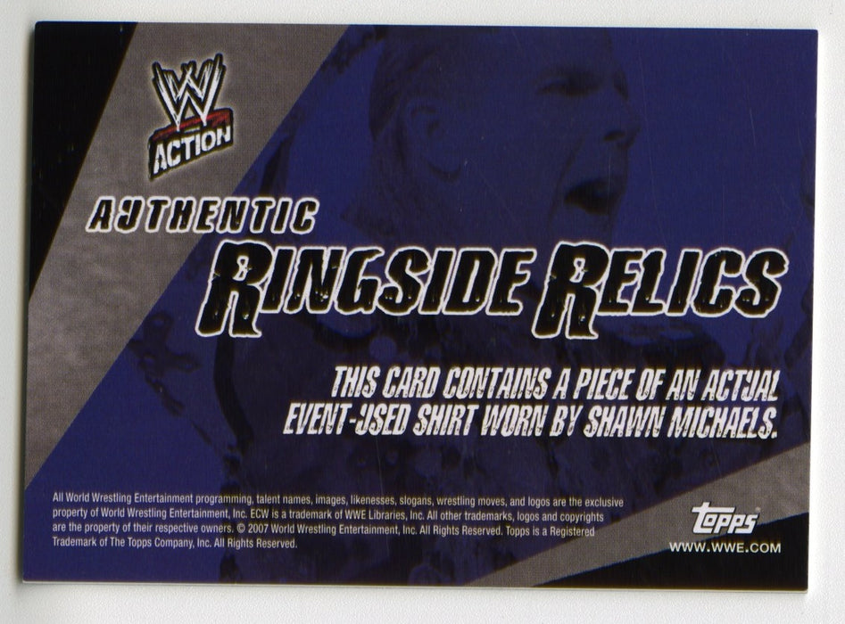 2007 WWE Action Ringside Relics Shawn Michaels Shirt Trading Card Topps - TvMovieCards.com