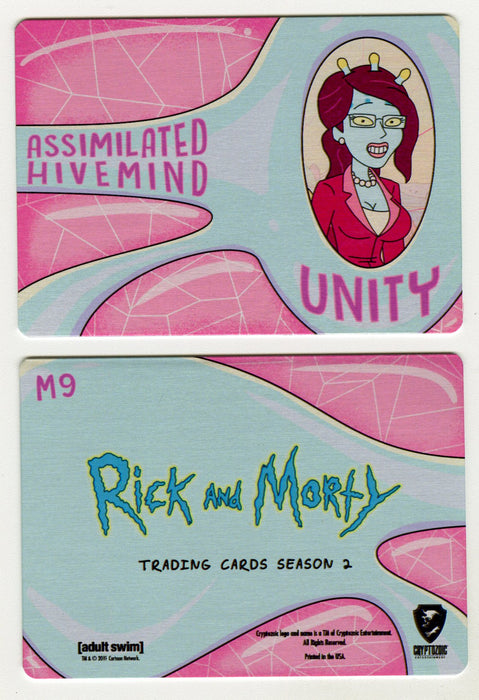 2019 Rick and Morty Season 2 Convention Metal Chase Card M9 Unity - TvMovieCards.com
