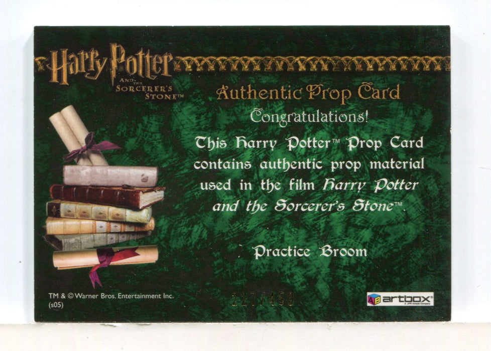 Harry Potter and the Sorcerer's Stone Practice Broom Prop Card HP #227/450 - TvMovieCards.com