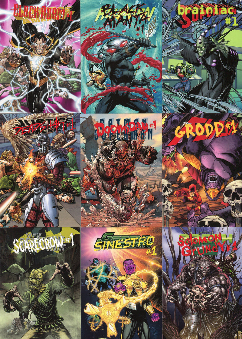 2015 DC Comics Super-Villains Forever Evil Chase Card Set FE1 thru FE9 - TvMovieCards.com