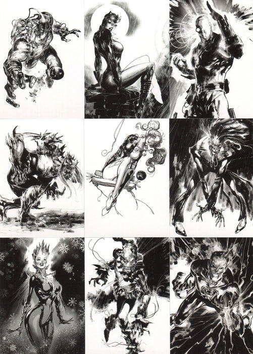 2015 DC Comics Super-Villains Noir Chase Card Set N1 thru N9 - TvMovieCards.com