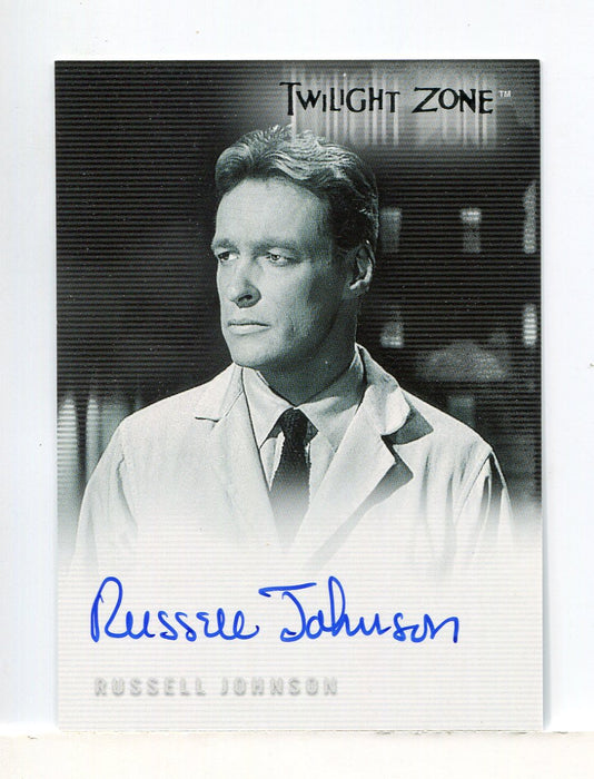 Twilight Zone 3 Shadows and Substance Russell Johnson Autograph Card A-45 - TvMovieCards.com