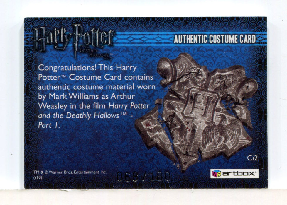 Harry Potter Deathly Hallows 1 A. Weasley Dealer Costume Card HP Ci2 #068/180 - TvMovieCards.com