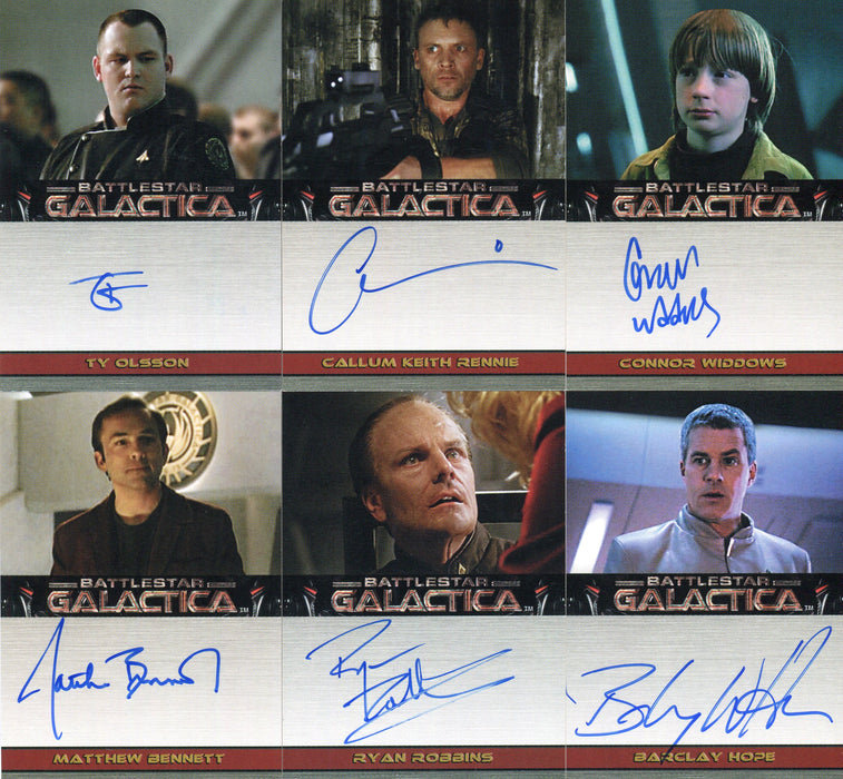 Battlestar Galactica Premiere Edition Autograph Card Lot 6 Cards - TvMovieCards.com