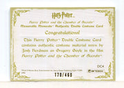 Harry Potter Memorable Moments Gregory Goyle Double Costume Card DC4 #170/460 - TvMovieCards.com