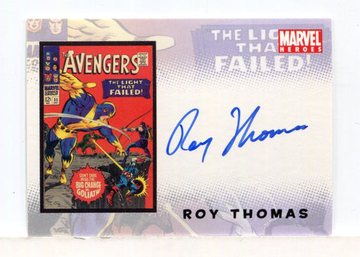 Avengers Complete 1963 to Present Roy Thomas Autograph Card - TvMovieCards.com