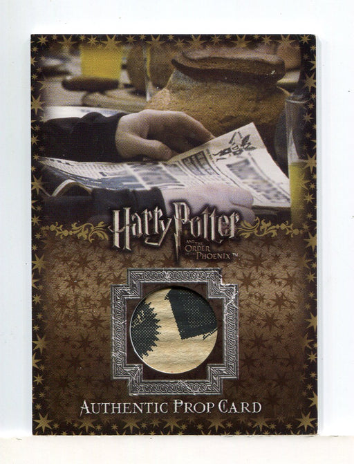 Harry Potter Order Phoenix Update Daily Prophet Prop Card P3 HP #072/505 - TvMovieCards.com