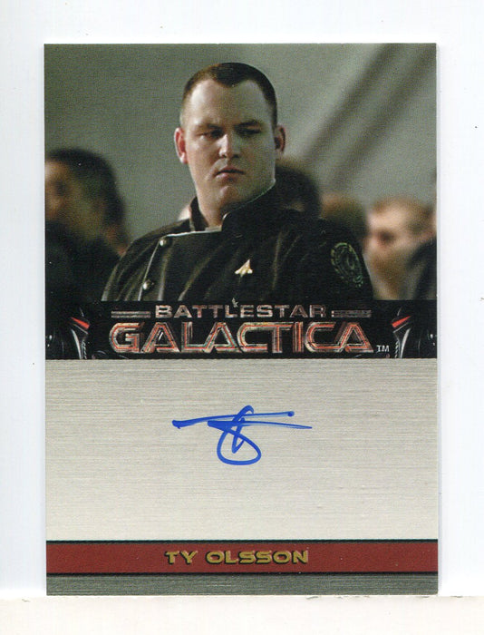 Battlestar Galactica Premiere Edition Ty Olsson Autograph Card - TvMovieCards.com