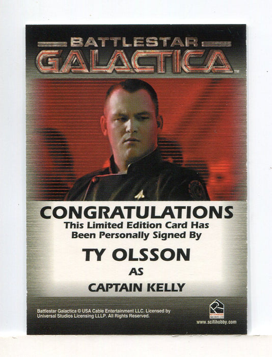 Battlestar Galactica Premiere Edition Ty Olsson Autograph Card - TvMovieCards.com