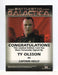Battlestar Galactica Premiere Edition Ty Olsson Autograph Card - TvMovieCards.com