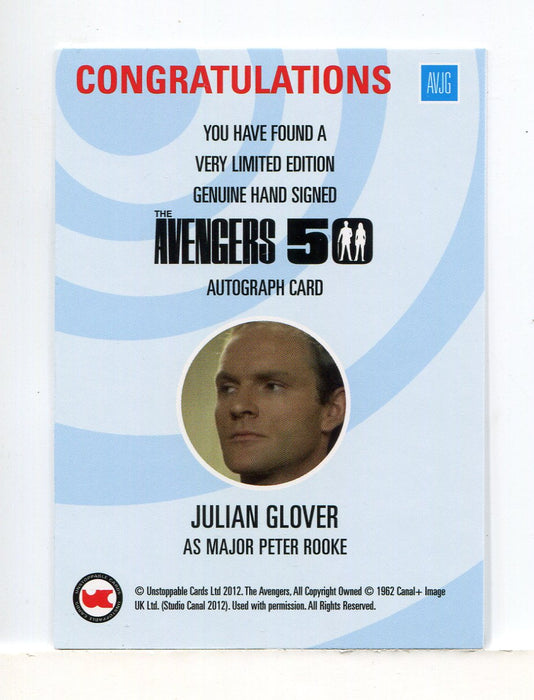 Avengers TV 50th Anniversary Julian Glover Peter Rooke Autograph Card AVJG - TvMovieCards.com