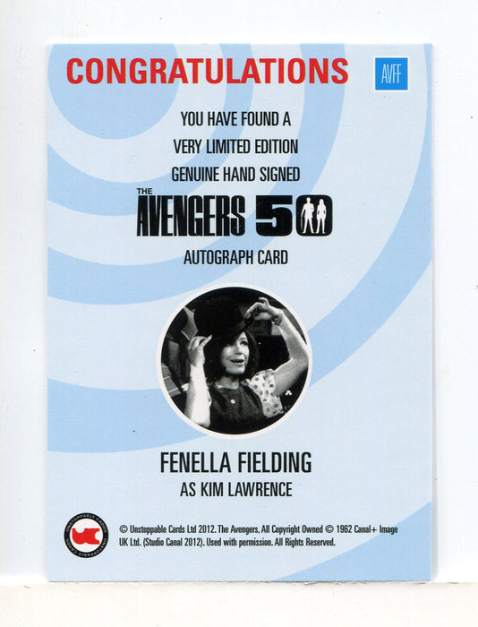 Avengers TV 50th Anniversary Fenella Fielding Kim Lawrence Autograph Card AVFF - TvMovieCards.com